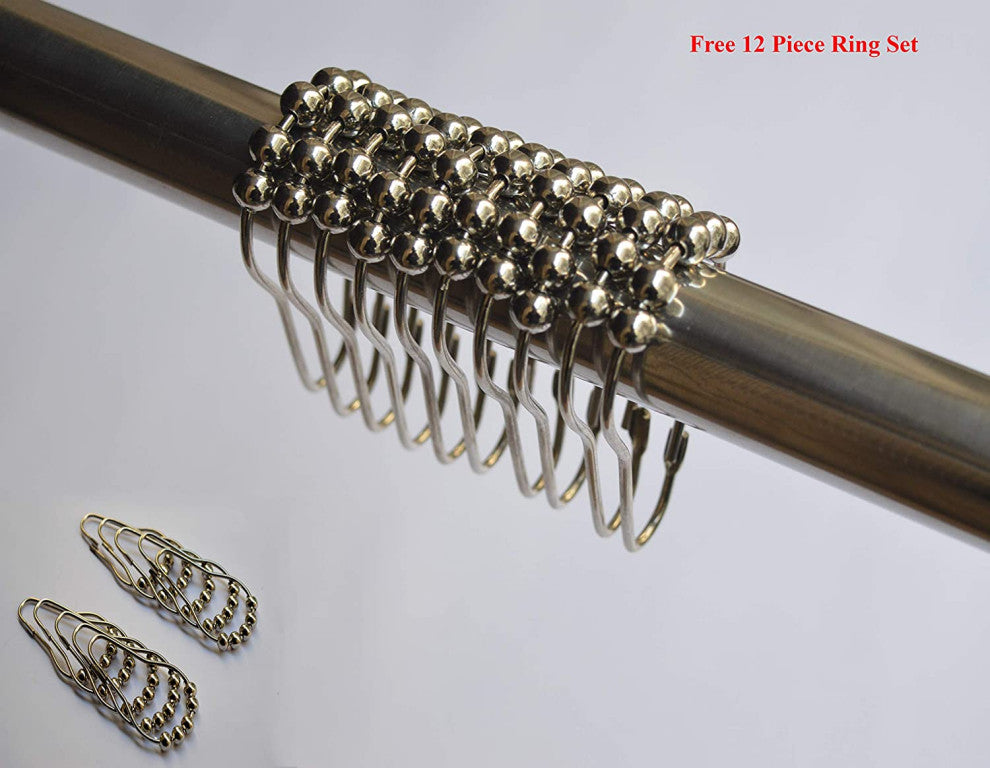 Damask Blue Vince Shower Curtain, 72"x72"