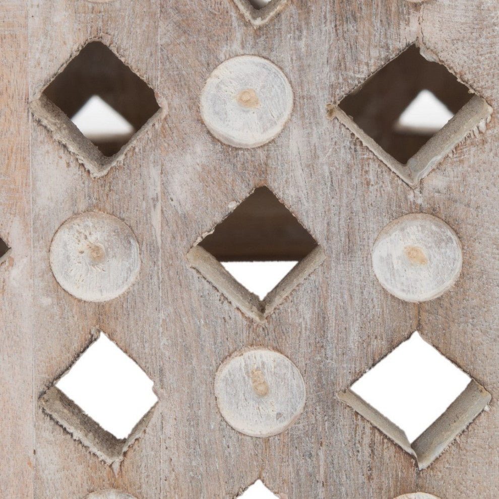 Safavieh Kyrith Round Coffee Table, Burnt White