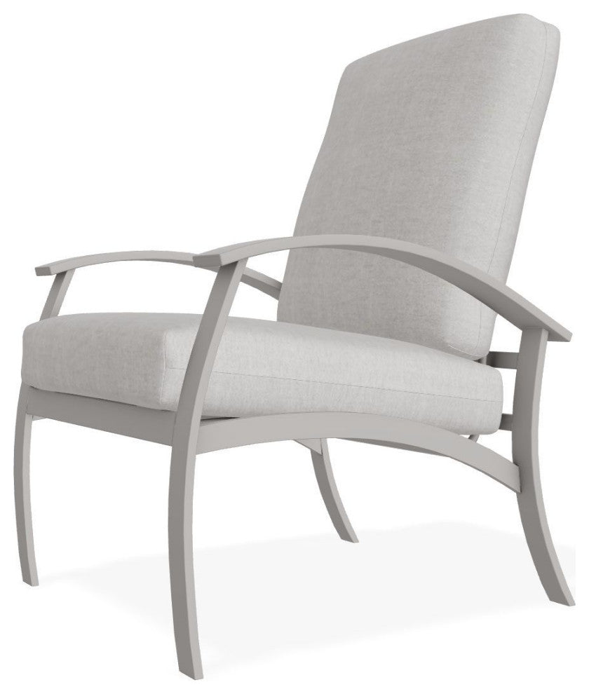 Belle Isle Cushion Deep Seating Outdoor Armchair, Charter Silk/Warm Gray