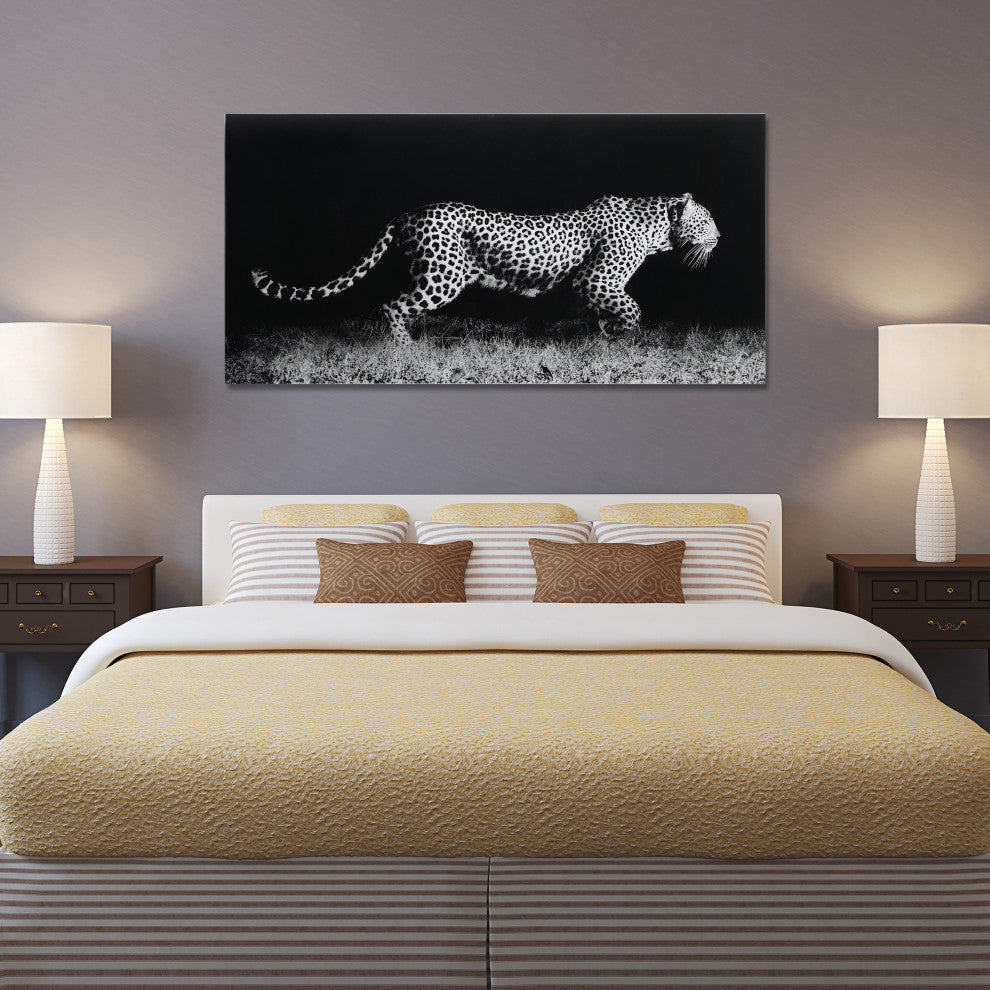 Fearless 1 Frameless Free Floating Tempered Art Glass Wall Art, 24"x 48"