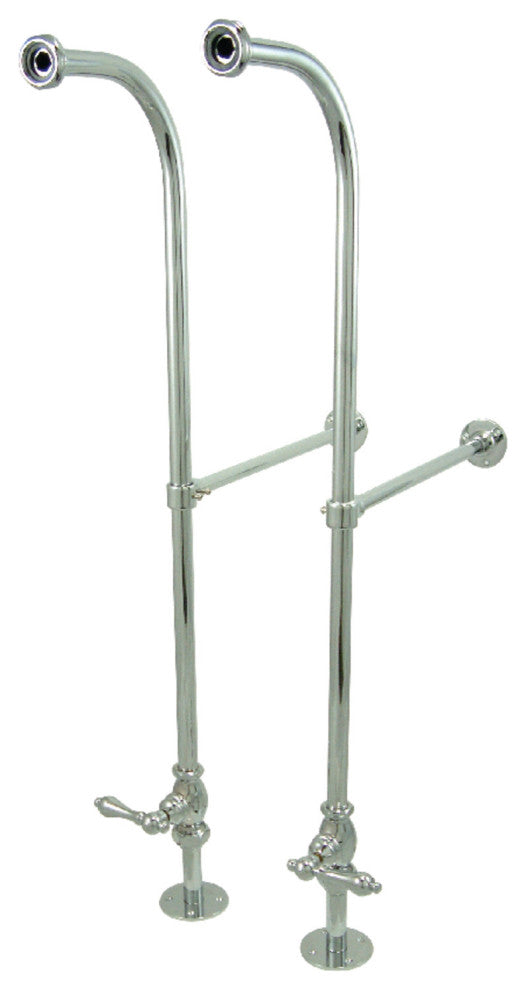 Kingston Brass Rigid Freestand Supplies With Stops, Polished Chrome