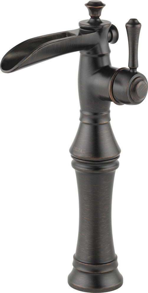 Delta Cassidy Single Handle Channel Vessel Faucet, Venetian Bronze, 798LF-RB