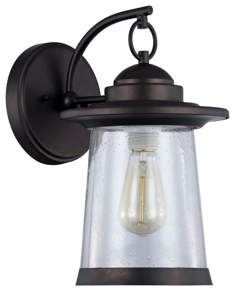 CHLOE LINON Transitional 1 Light Rubbed Bronze Outdoor Wall Sconce 13" H