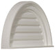 24"W x 12"H Half Round Gable Vent Louver, Decorative