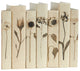 7 Piece Sepia Flowers Decorative Book Set, Collection B