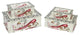 Vintage-Style Fashion Themed Decorative Storage Boxes, Set of 4, 14"