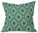 Vy La Island Diamond Outdoor Throw Pillow, 18x18x5