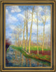 Gustave Loiseau Poplars Framed Premium Canvas Print, 18"x24"