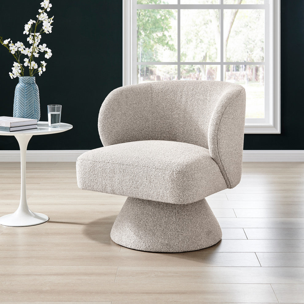Jacinta Fabric Swivel Accent Chair