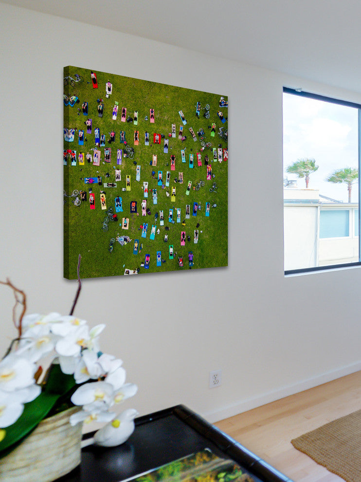 "People On Towels" Print on Canvas by Karolis Janulis
