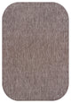 Miles Modern Minimalist Radius Corner Solid Indoor/Outdoor Shaped Area Rug