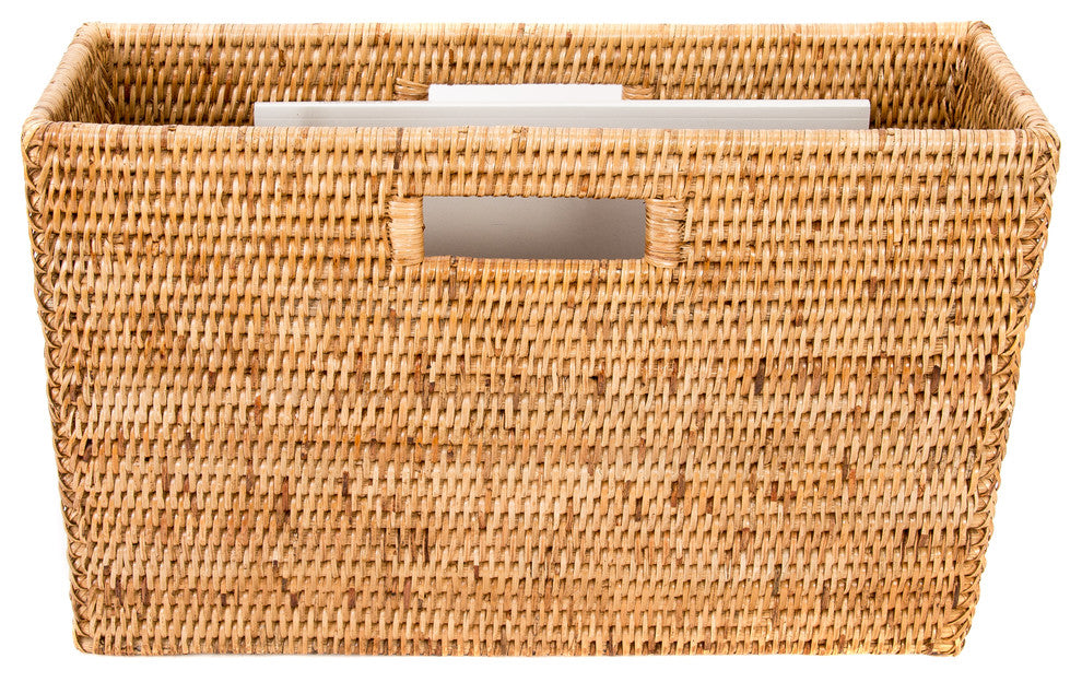 Artifacts Rattan™ Rectangular Magazine Holder, Honey Brown