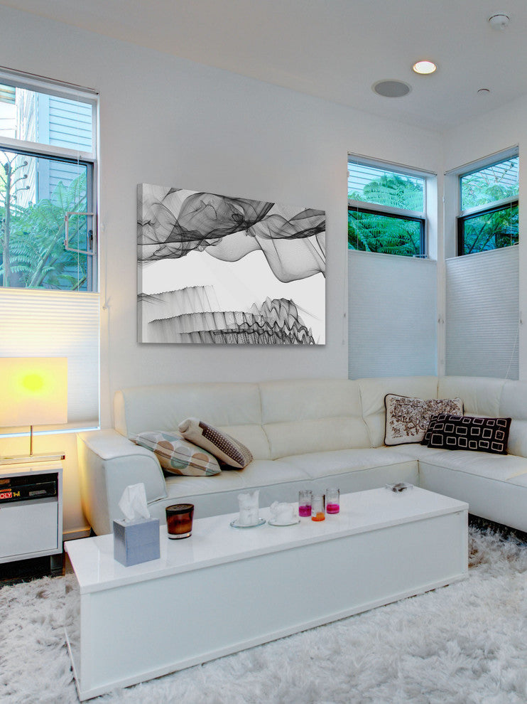 "Abstract Black and White 17-19-50" Print on Canvas by Irena Orlov