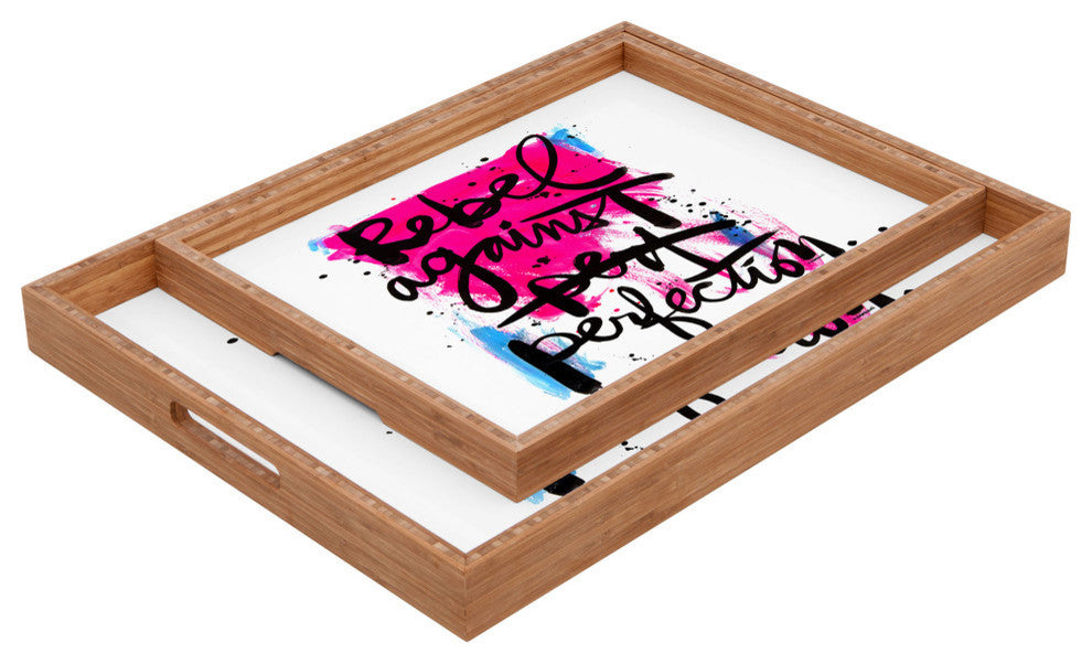 Deny Designs Kal Barteski Rebel Against Perfection Rectangular Tray
