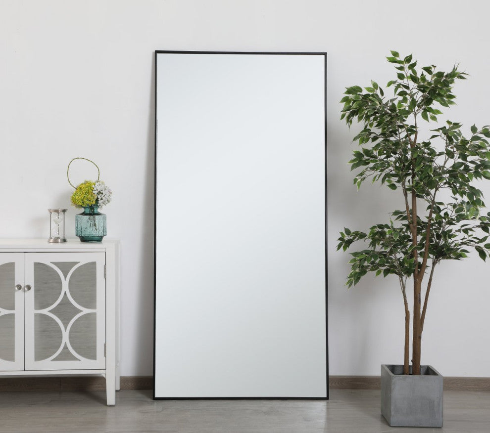 Elegant MR43672BK Metal Frame Rectangle Mirror 36", Black