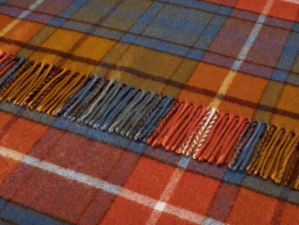 Tartan, Merino Lambswool, Antique Buchanan, Throw Blanket