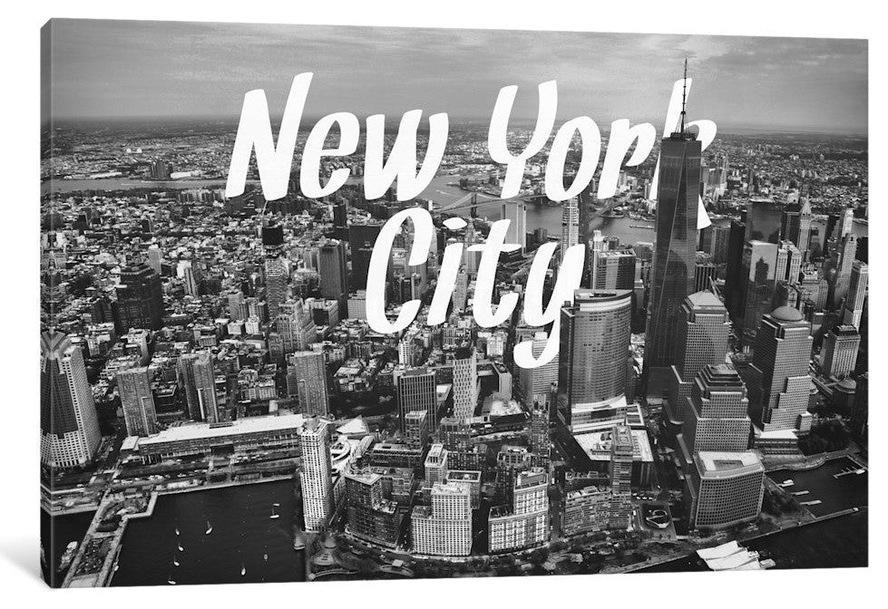 "Black and White New York" by 5by5collective, 18x12x1.5