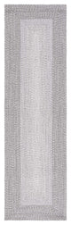 Safavieh Braided BRA220 Rug Machine-Washable, Grey, 2'3"x18'