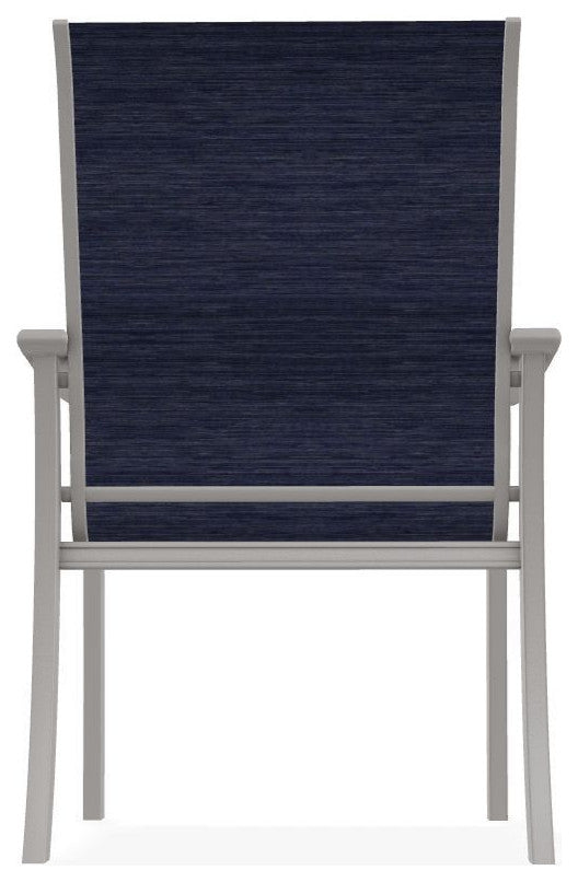 St. Catherine Sling Outdoor Armchair, Collect Indigo/Warm Gray