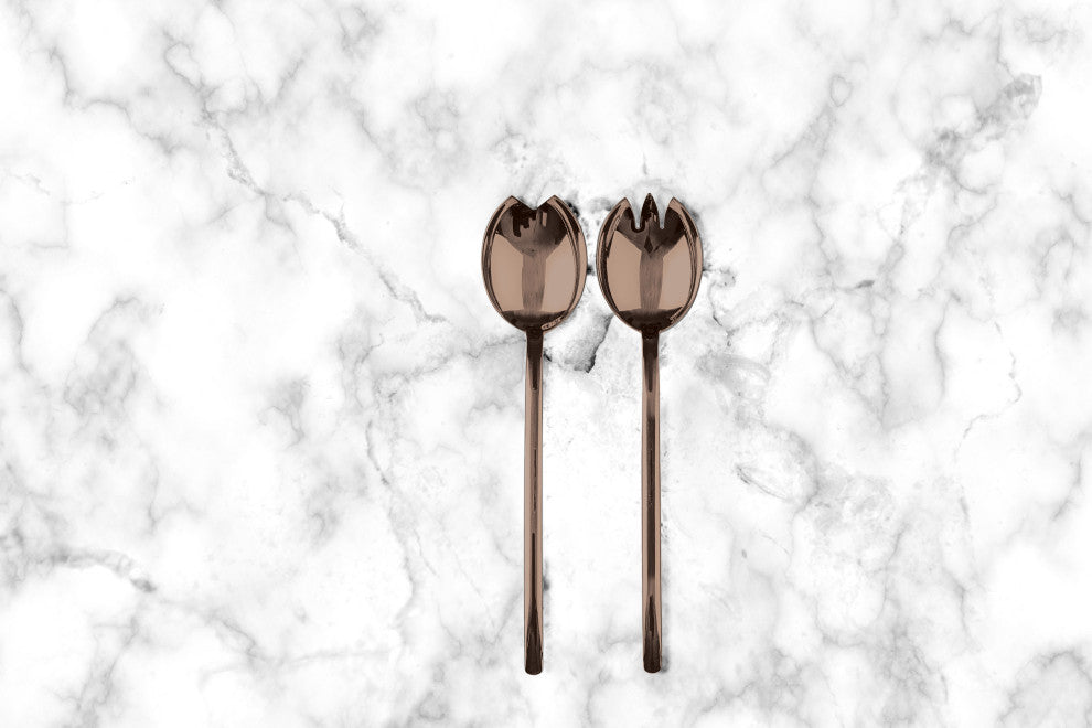 Due Salad Serving Set 2-Piece Set, Bronze