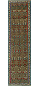 Fine Vintage Distressed Nazmiye Brown Runner