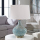 Uttermost Celinda Glass Lamp, Blue-Gray