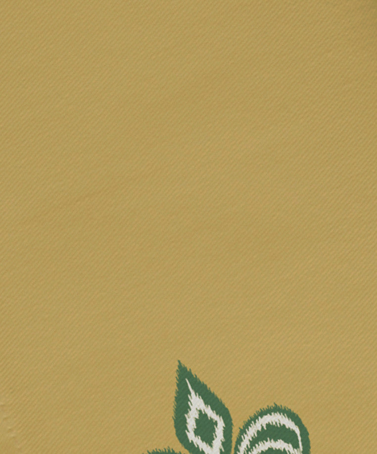 Fleur De Lis Ikat Print Napkin, Green, Set of 4