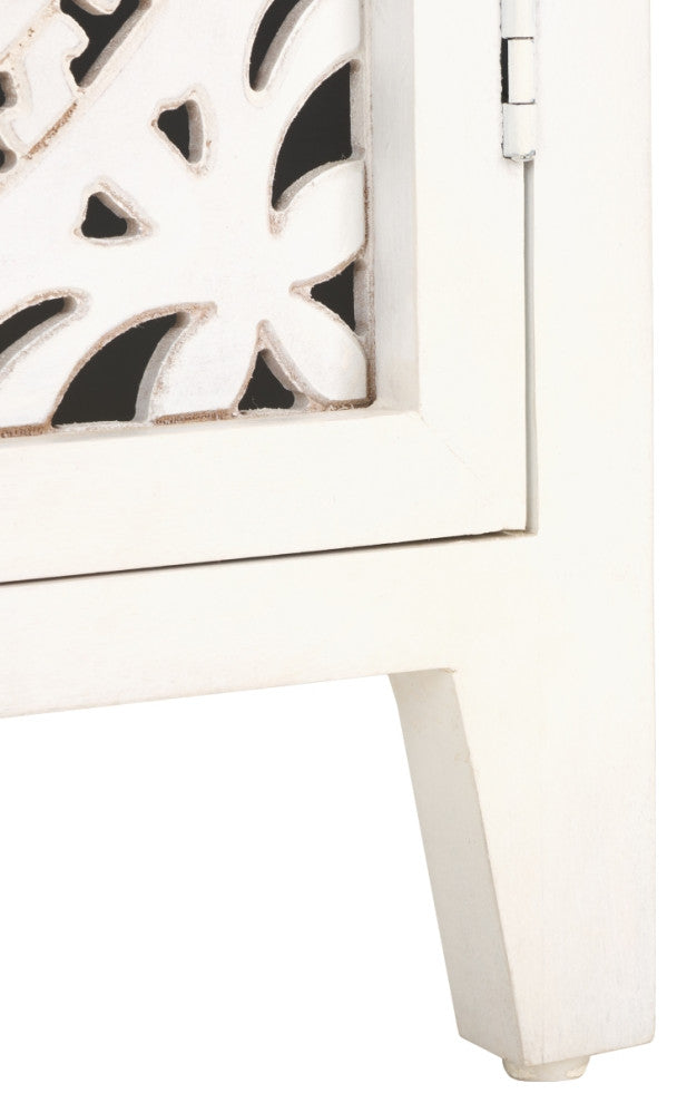 Safavieh Raelie 2 Shelf 2 Door Media Stand, White Washed