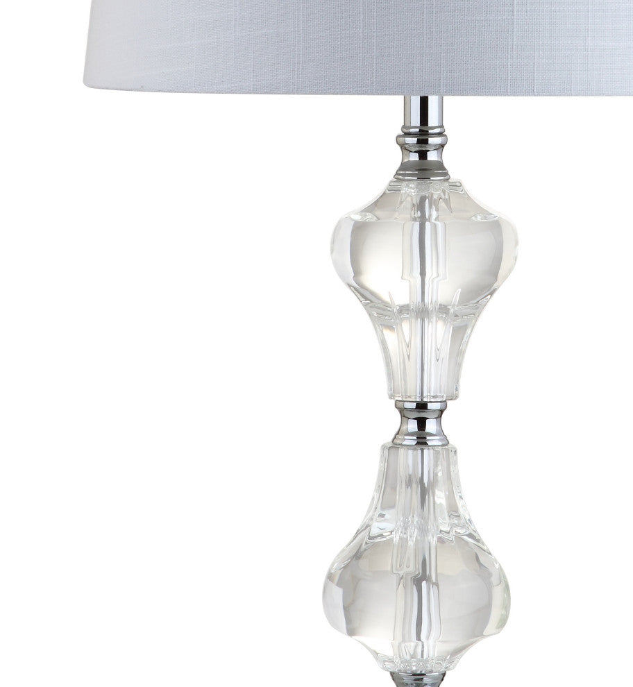 Chloe 26" Crystal Table Lamp, Clear