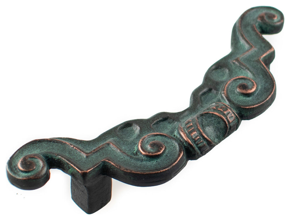 Ornate Pewter Cabinet Pull Hawk Hill Hardware, Verde