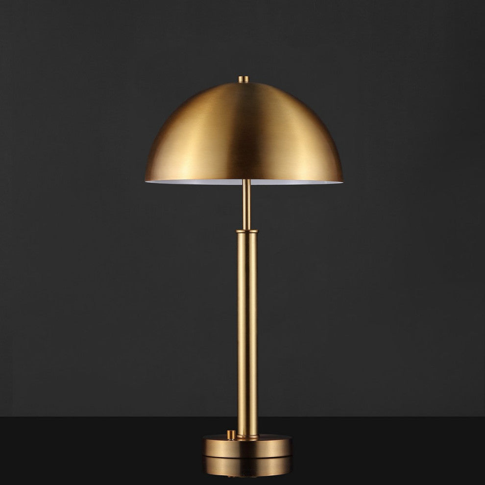Safavieh Couture Harvey Metal Dome Table Lamp Gold