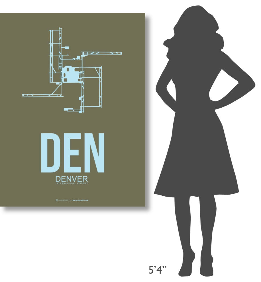 "DEN Denver  Poster 3" Fine Art Print