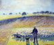Camille Pissarro Shepherd and Sheep - 20" x 25" Premium Canvas Print