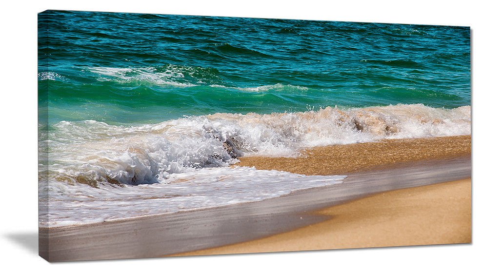 "Typical Atlantic Seashore in Summertime" Seascape Wall Art, 40"x20"