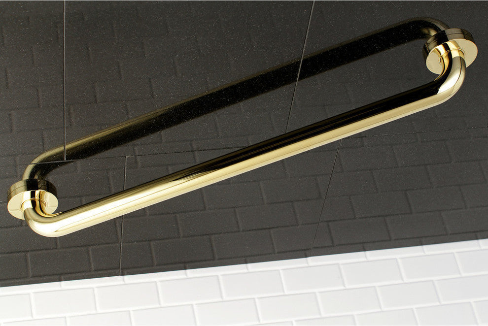 Kingston Brass 24" Decorative ADA Grab Bar, Polished Brass