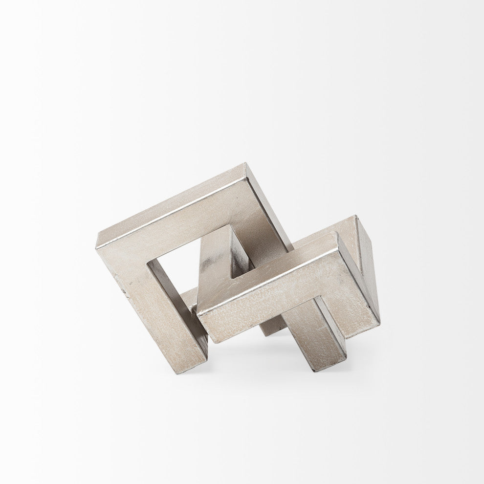 Link I Silver Metal Link Object, Small