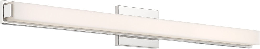 Contemporary Slick LED 36" Vanity In Polished Nickel Finish