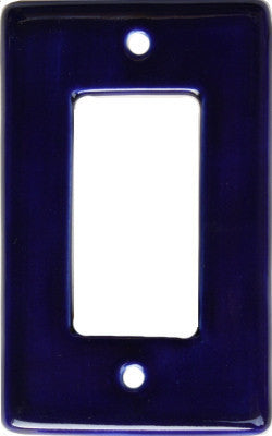 Cobalt Blue Talavera Single Decora Switch Plate