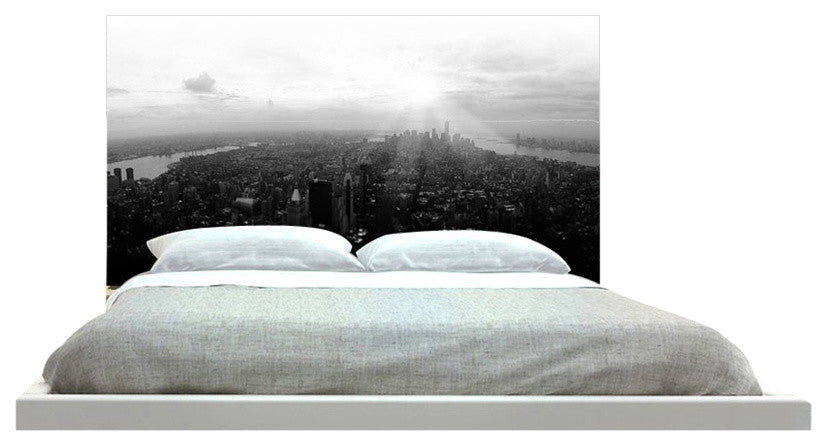 "New York In Black And White" Headboard