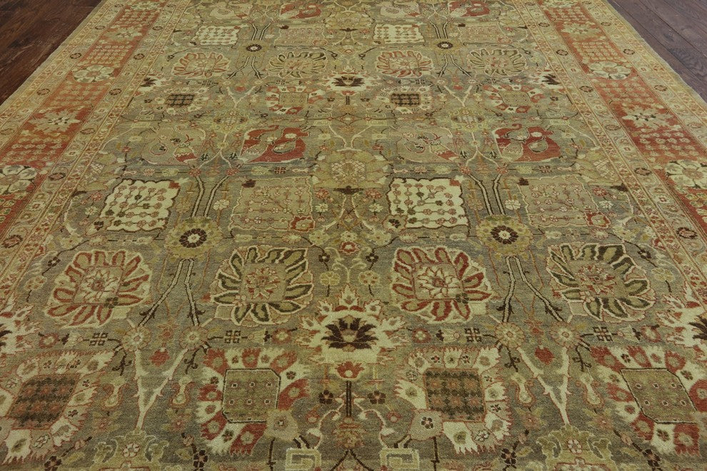 9'x12' Peshawar Oriental Handmade Area Rug, W2265