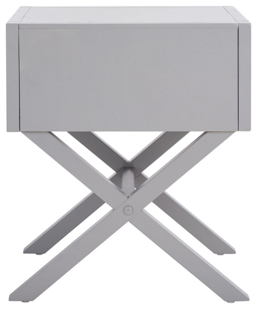 Safavieh Odilia 1 Drawer Nightstand, Grey