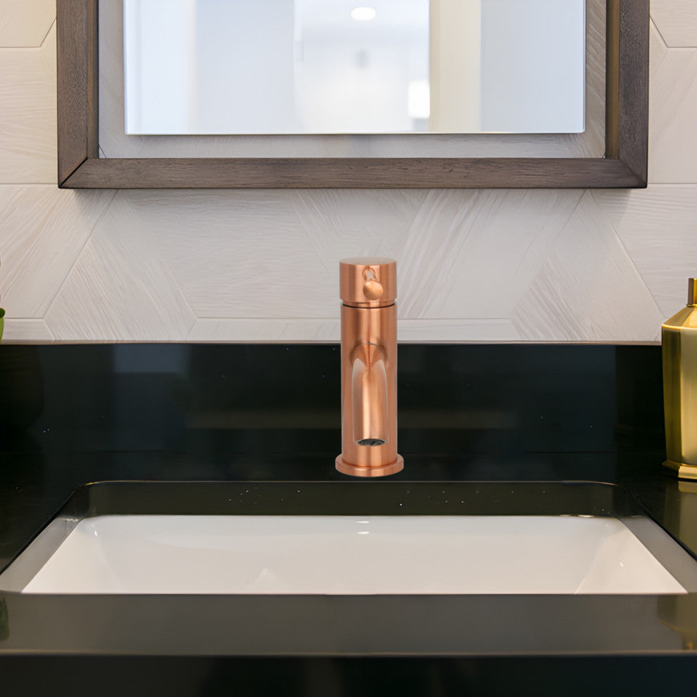One-Handle Copper Bathroom Sink Faucet