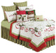 Holiday Garland Full/Queen Quilt Ensemble by C & F, 8-Piece