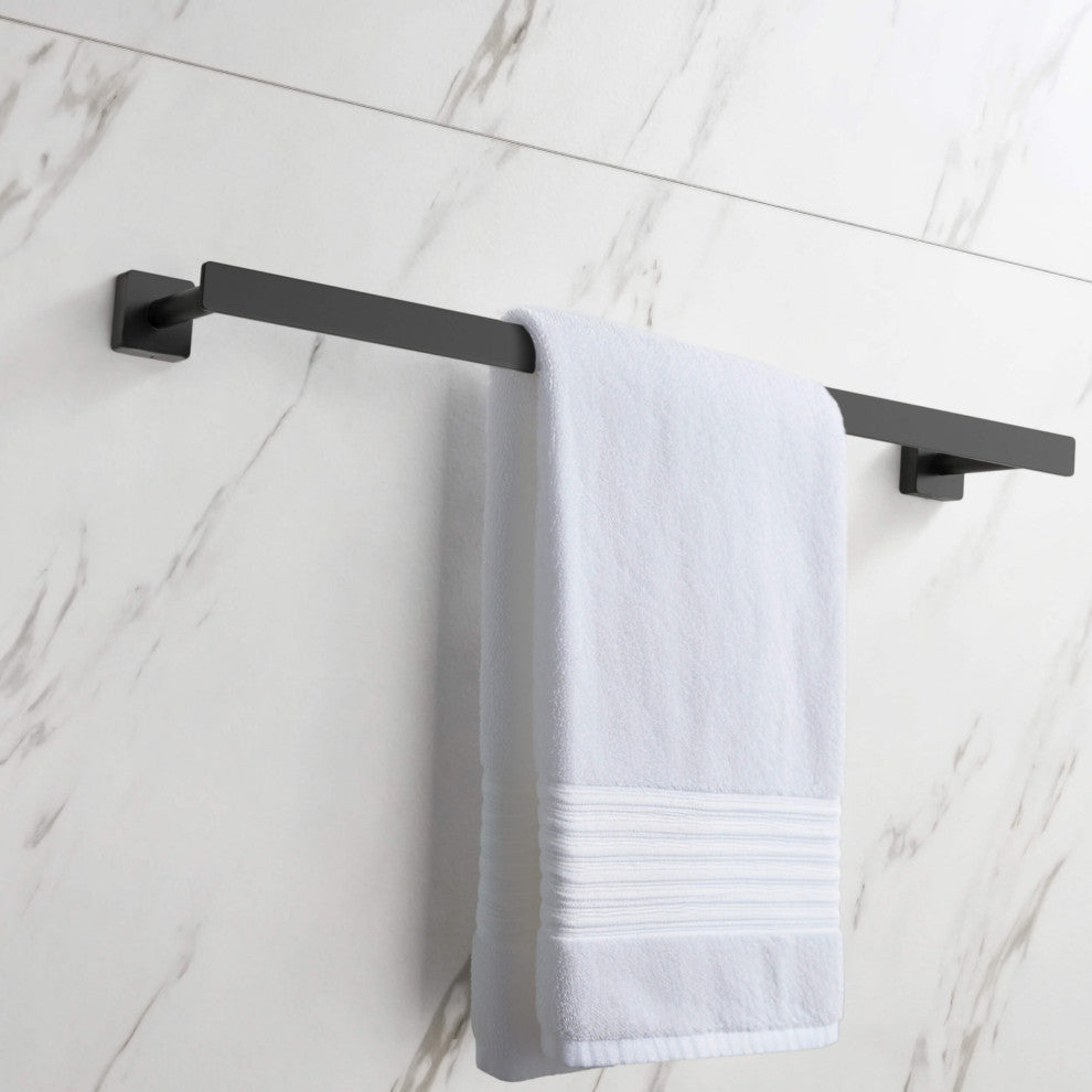 Blaze 24 inch Bathroom Towel Bar, Matte Black