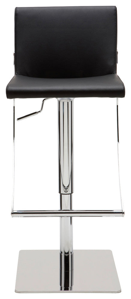 Swing Adjustable Barstool by Nuevo Living, Black