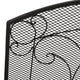 Ella Iron Fireplace Screen, Matte Black