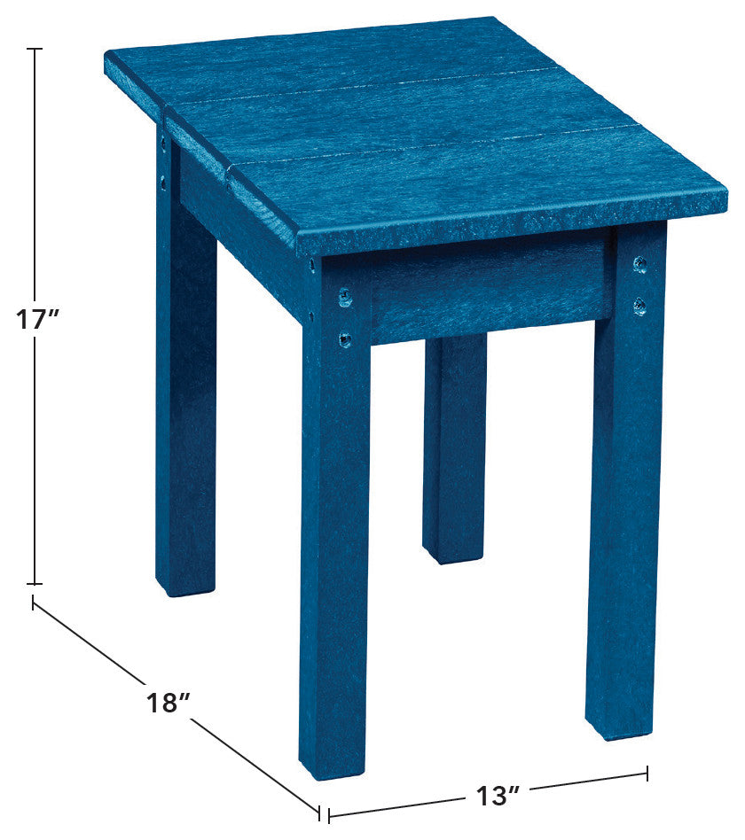 Captiva Casual Small Rectangular Table, Greystone