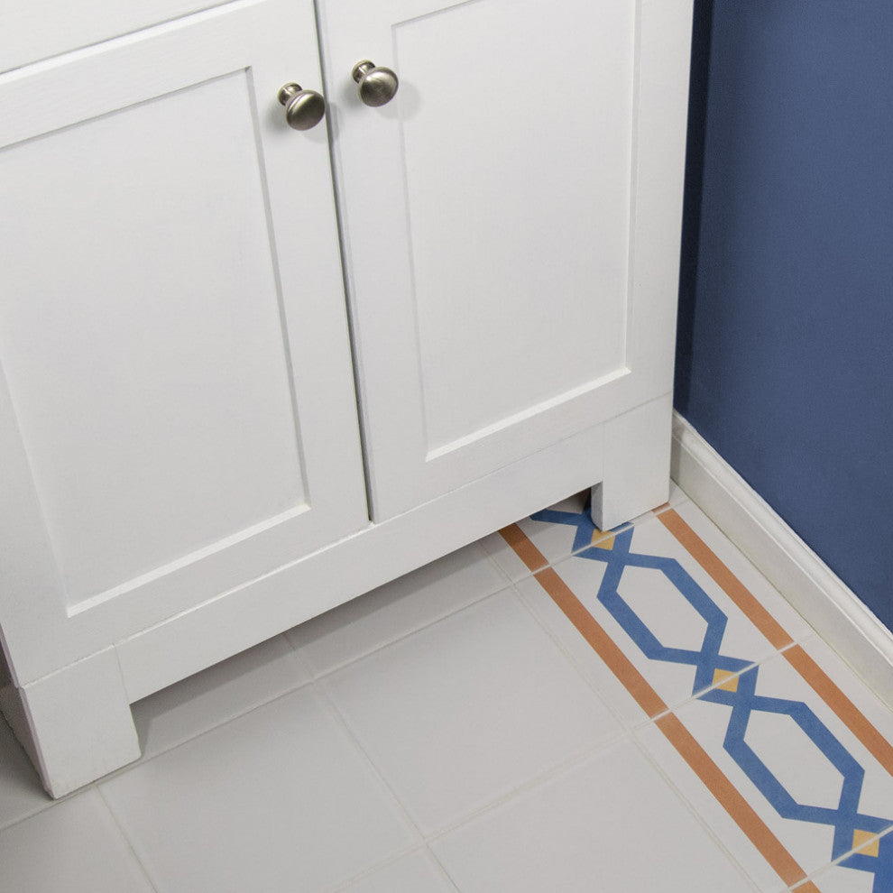 Revival Ceramic Floor and Wall Tile, White