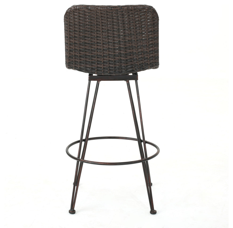 Taylor Outdoor 2 Seater Industrial Acacia Wood and Iron Bar Set