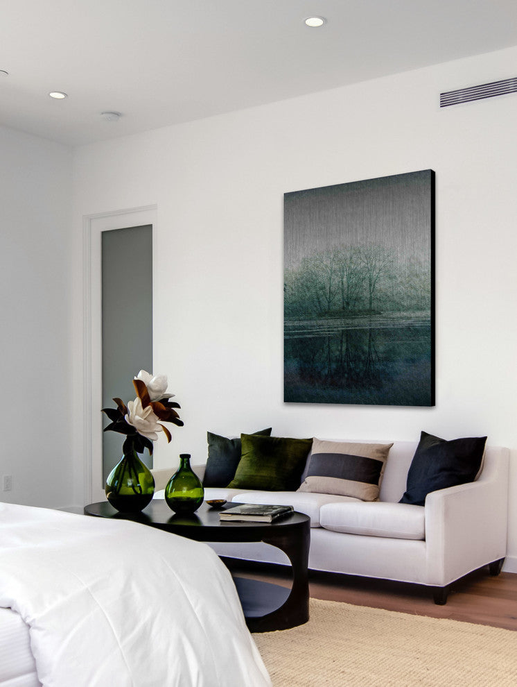 "Apple Lake" UV Ink Print on Brushed  Aluminum, 40"x60"